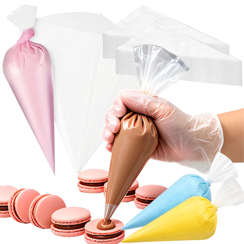 Piping Bag Disposable - 50 szt. S/M/L Przezroczyste Jednorazowe Torebki