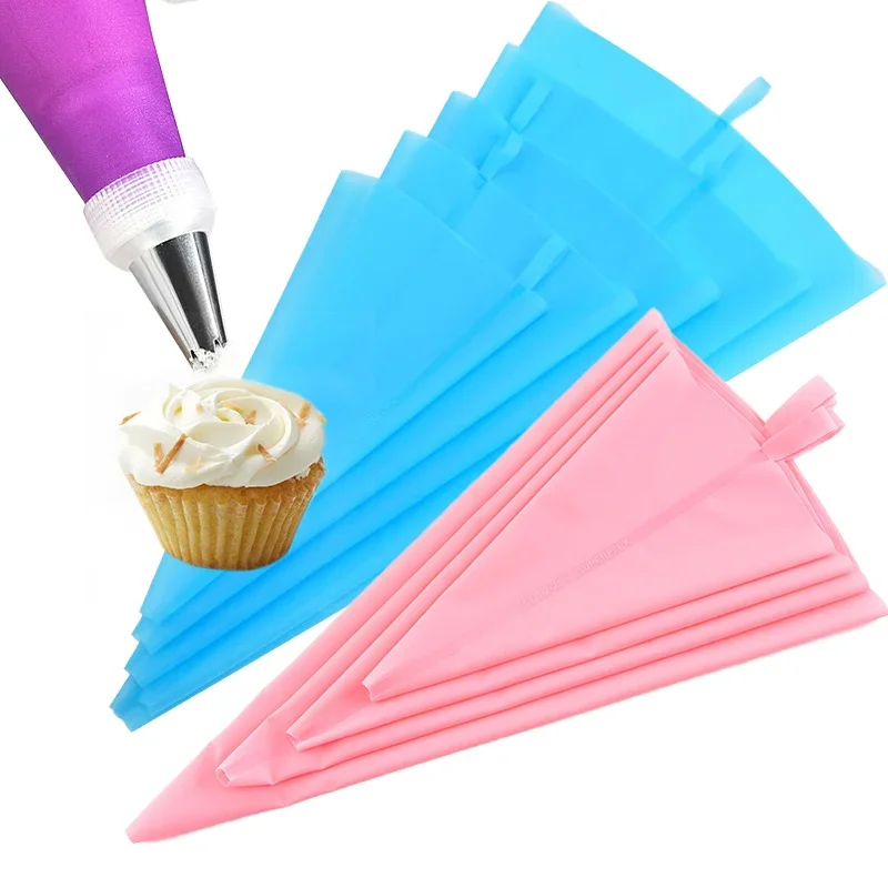 Piping Bag Disposable - Zestaw silikonowych worków cukierniczych z dyszami