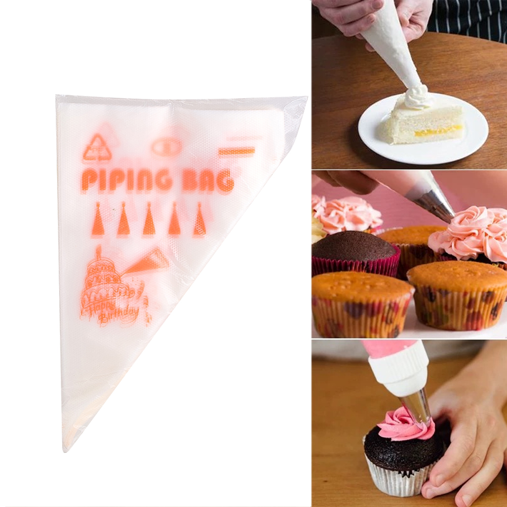 Piping Bag Disposable - 100 SZT. Grube Jednorazowe Torebki Cukiernicze