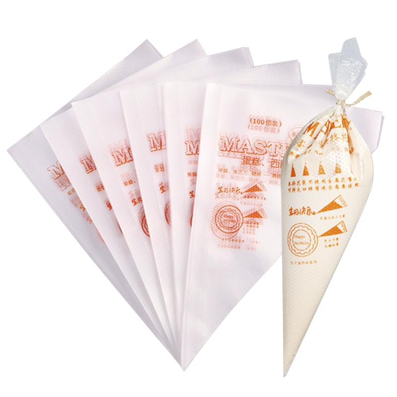 Piping Bag Disposable - 100 sztuk jednorazowe torebki cukiernicze lukier