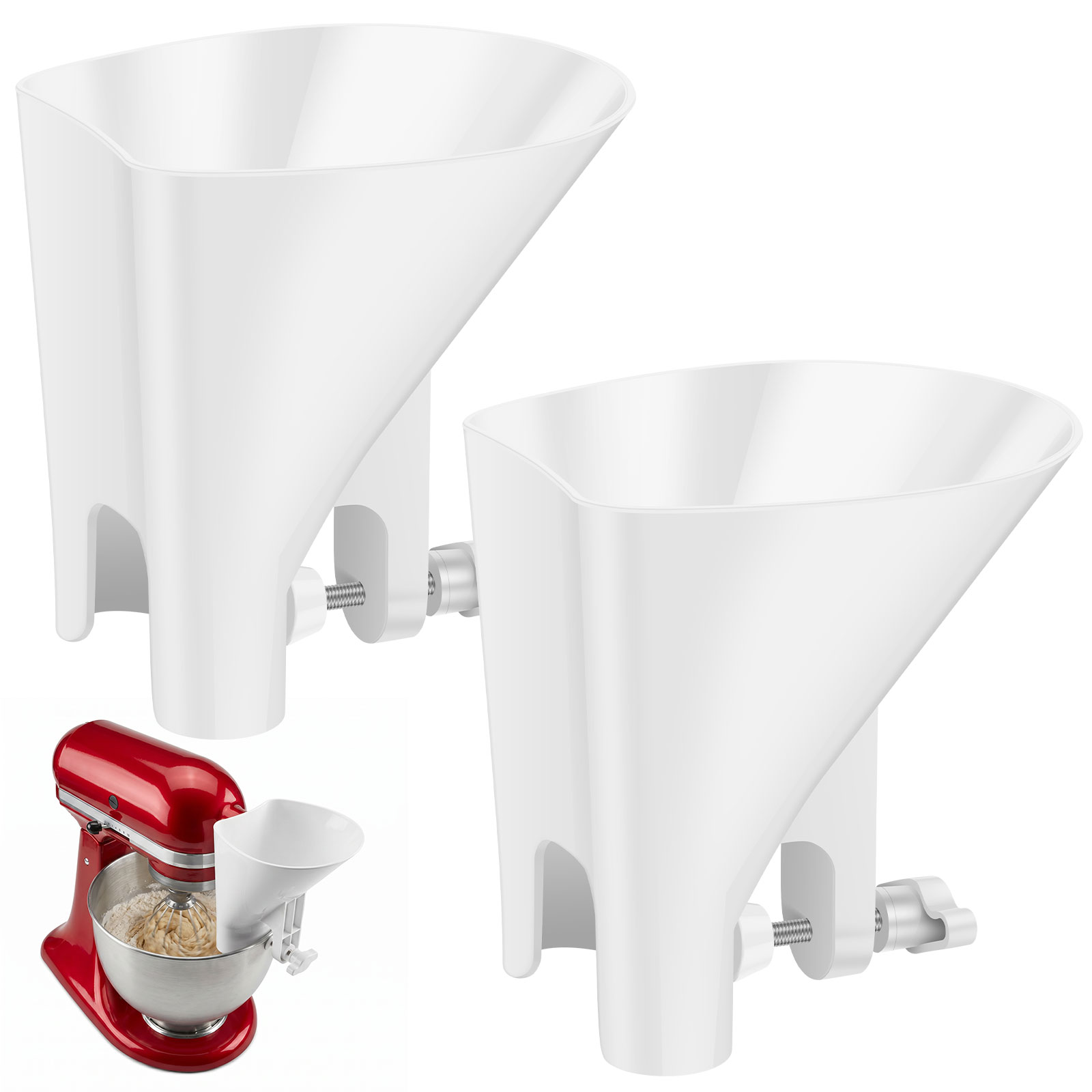 Kitchen Aid Baking Mixer - Lejek do mąki zapobiegający rozlewaniu do