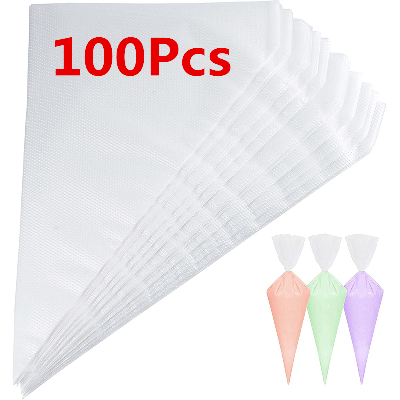 Piping Bag Disposable - LMETJMA 100 szt. Torebki do dekoracji