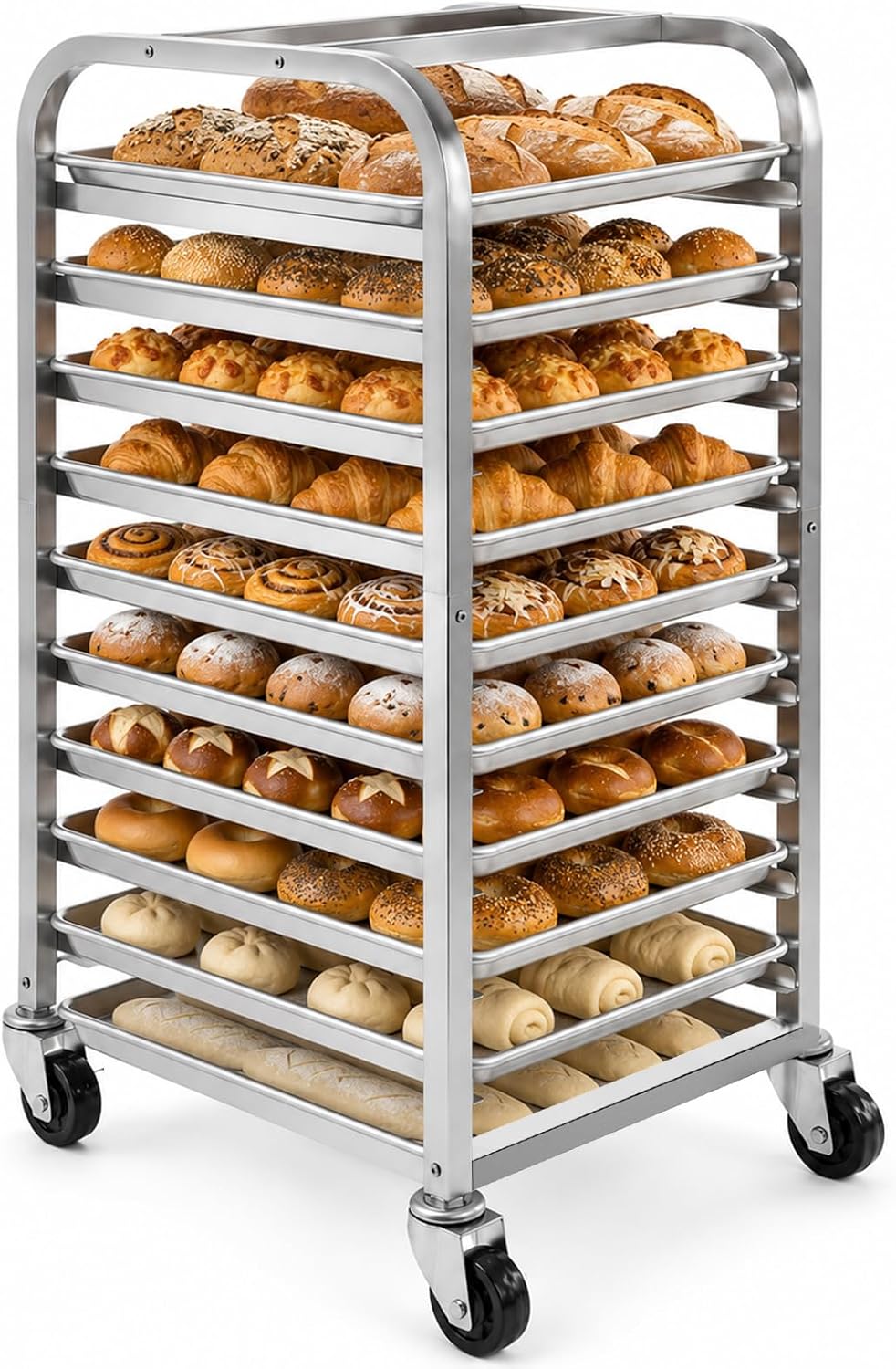 Kitchen Baking Cart - 10-poziomowy stojak na blachy piekarnicze ze