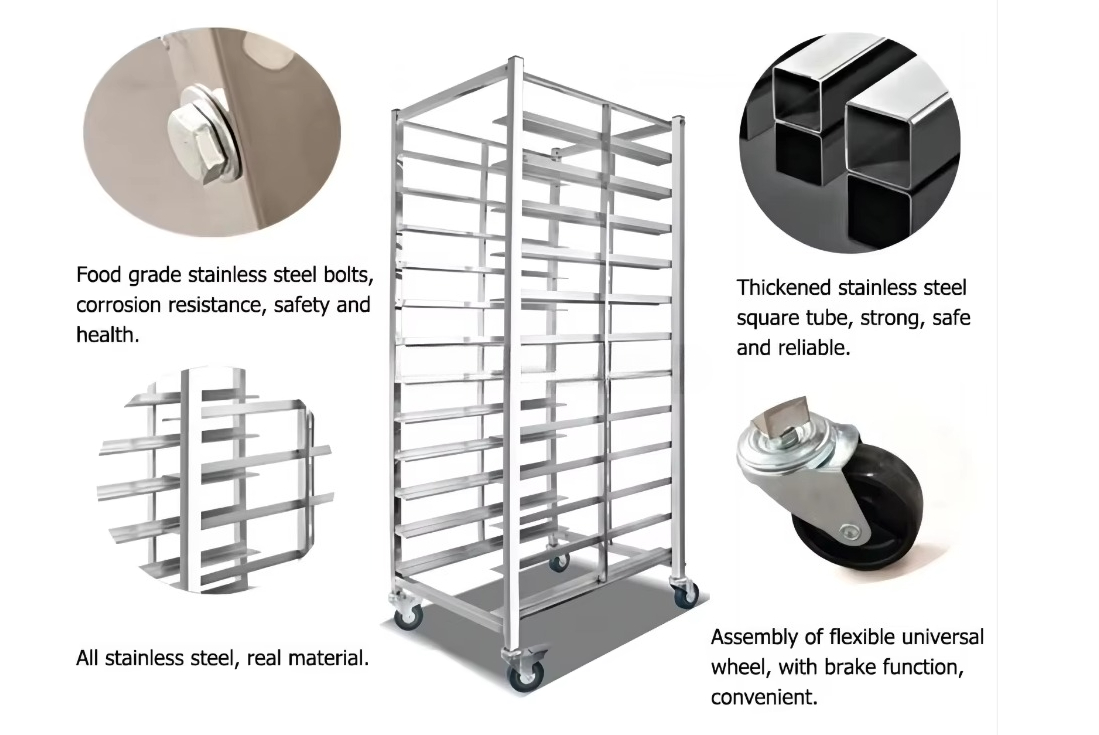 Wózek kuchenny na palety ze st – Kitchen Baking Cart recenzja i cena