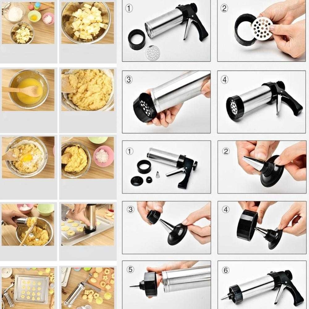 LMETJMA Cookie Press Kit Zesta – Piping Bag Disposable recenzja i cena