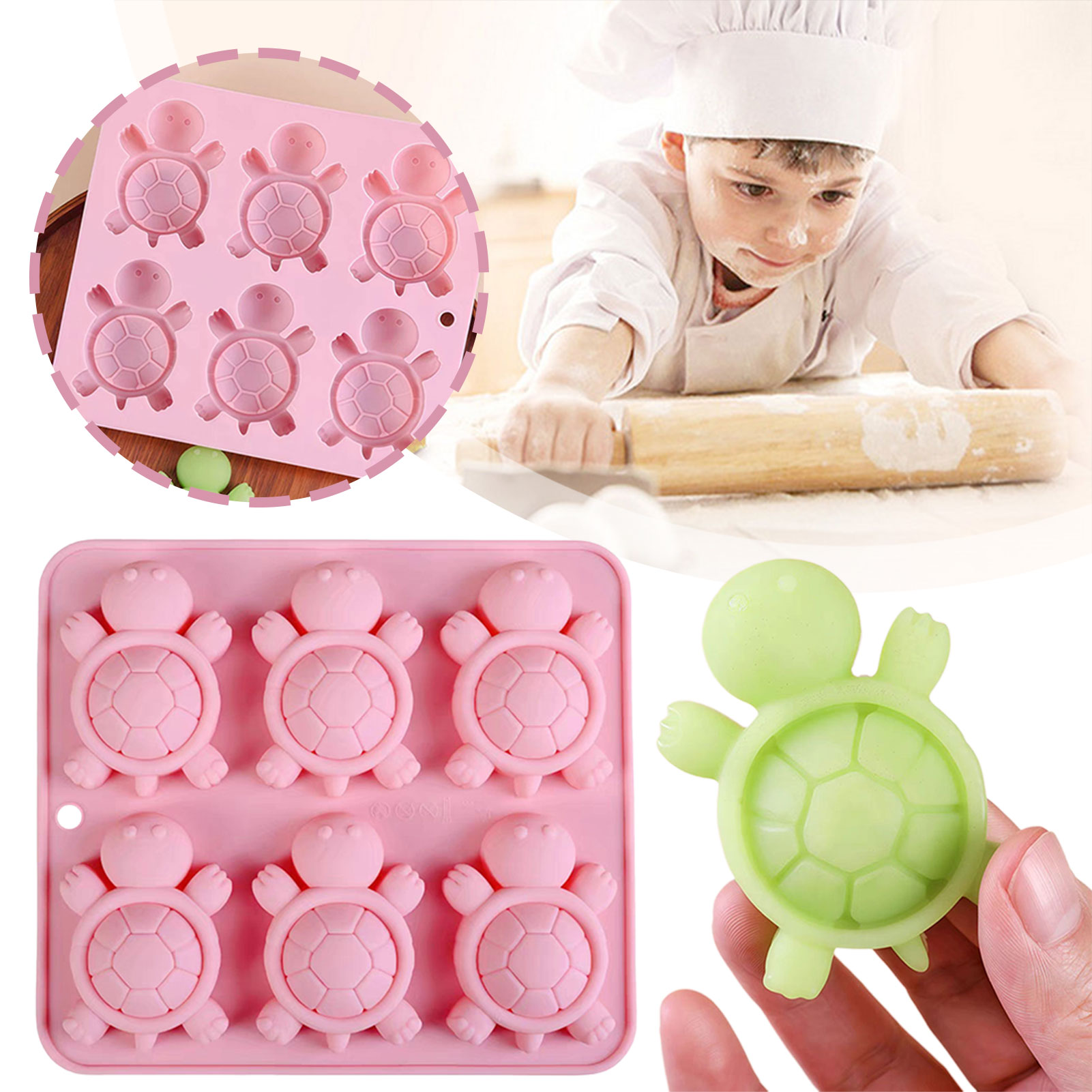 Żłwie lodowe taca 3d żłwie mor – Kitchen Baking Supplies recenzja i cena
