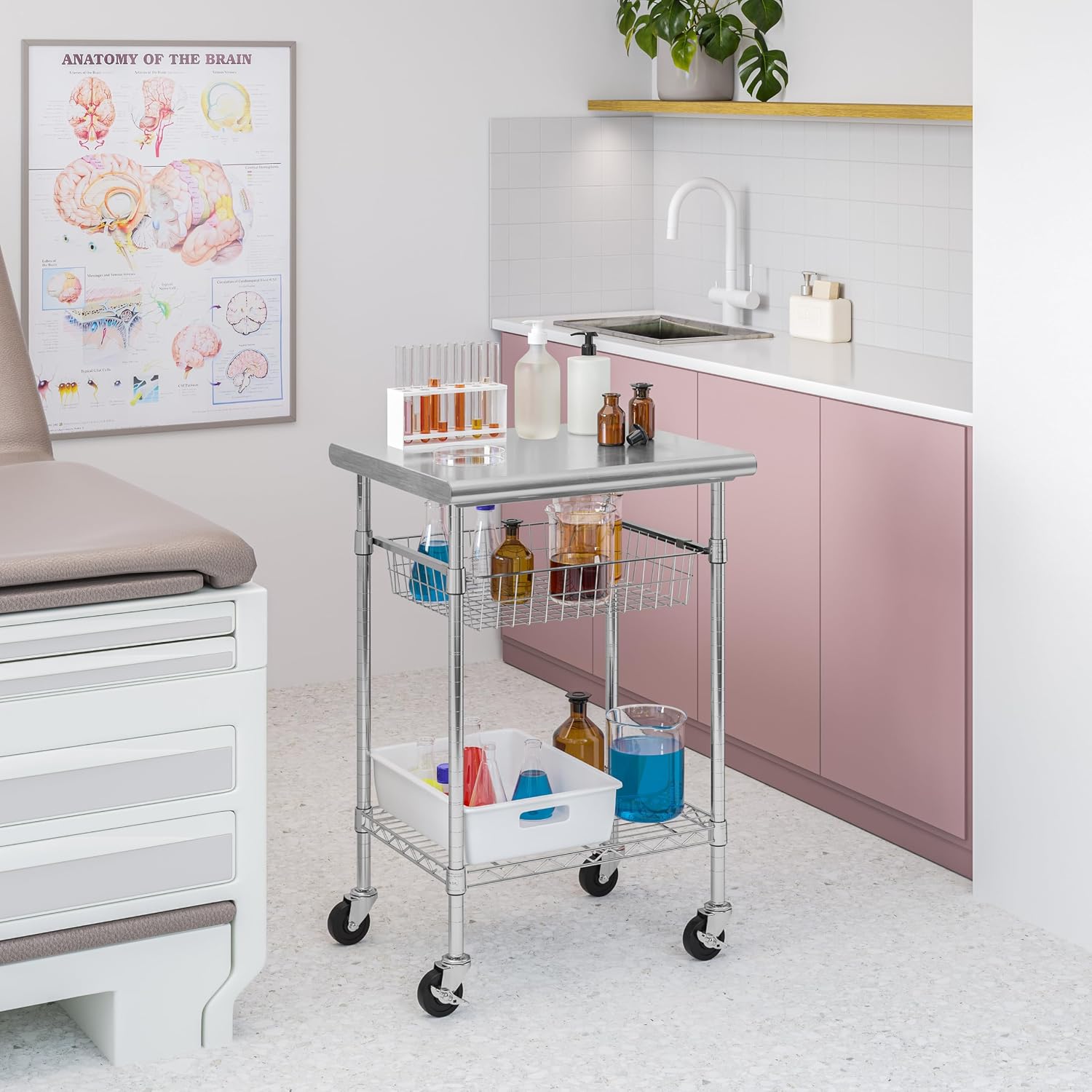 Stół roboczy ze stali nierdzew – Kitchen Baking Cart recenzja i cena