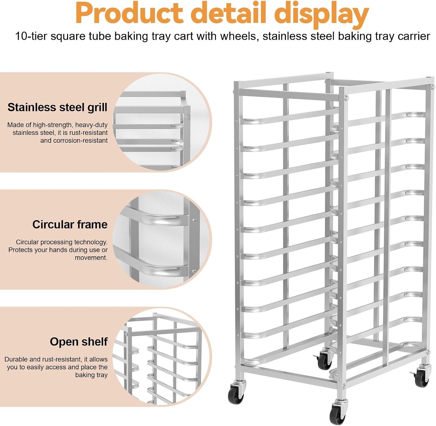 Komercyjny wózek do pieczenia  – Kitchen Baking Cart recenzja i cena