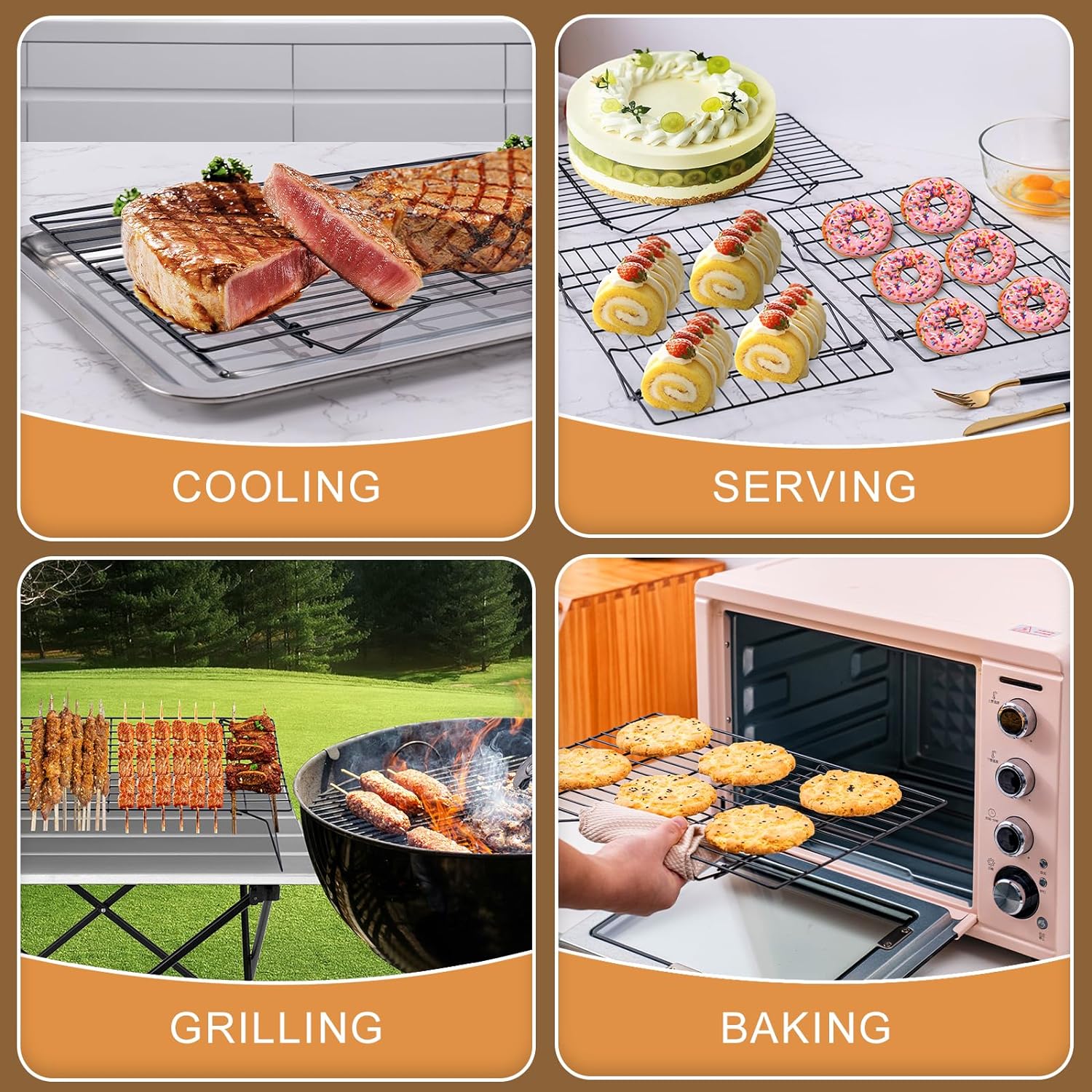 3-poziomowe stojaki chłodzące, – Kitchen Baking Supplies recenzja i cena
