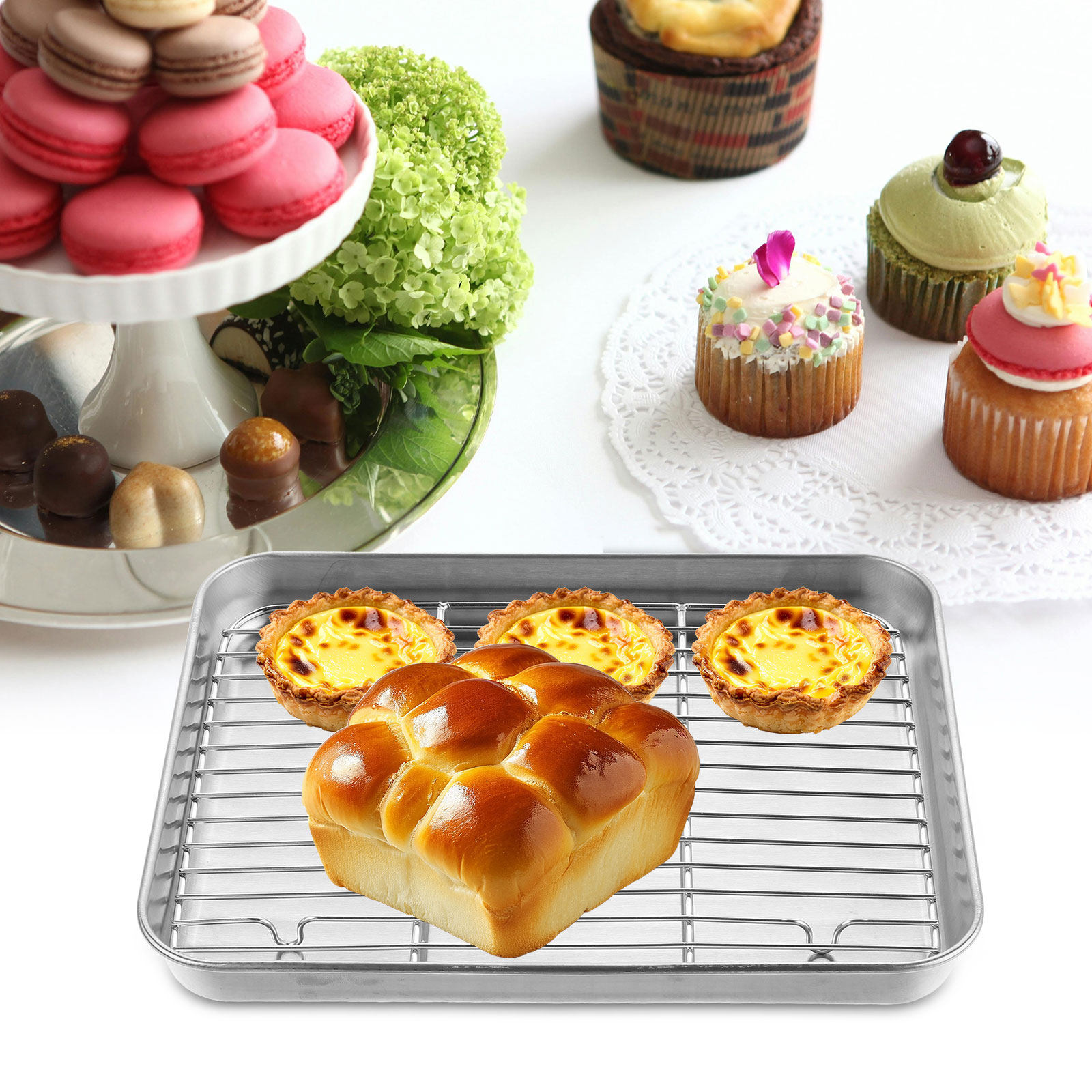 1 zestaw blach do pieczenia ze – Cooling Rack Wire recenzja i cena