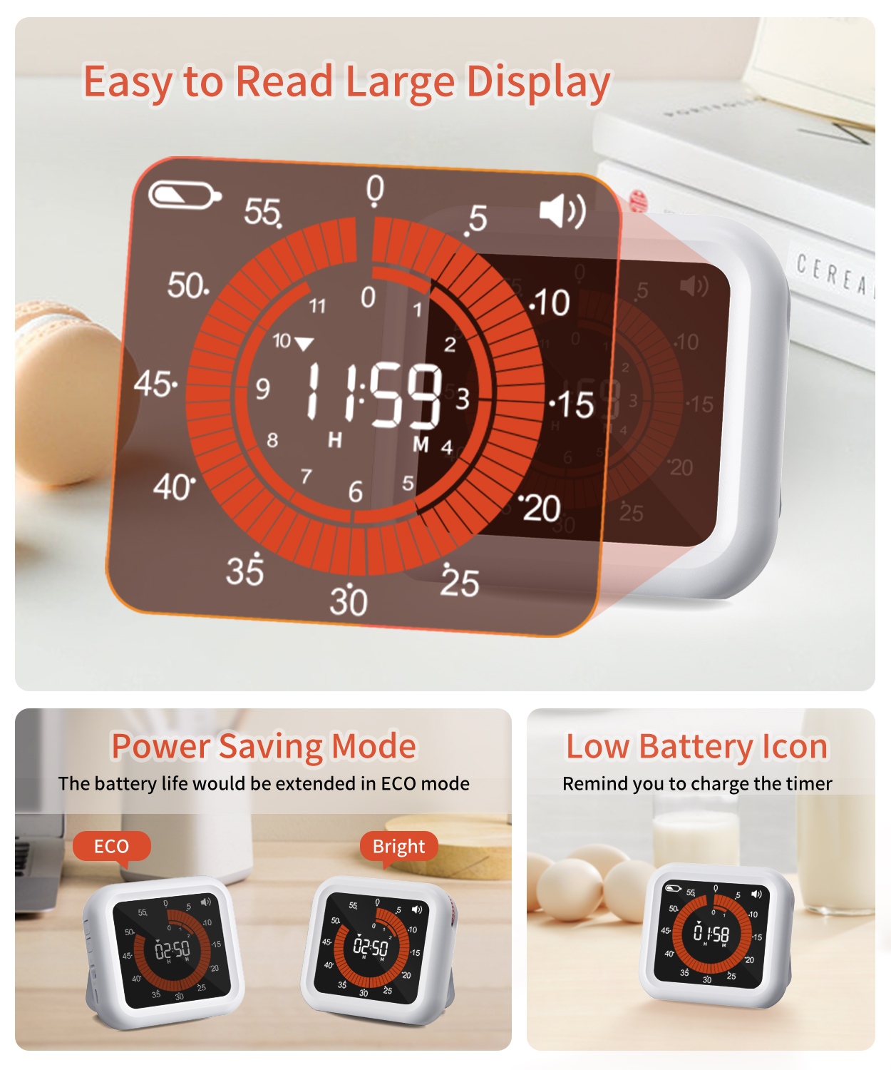 Wizualny Cyfrowy Timer z Ręczn – Baking Kitchen Set Up recenzja i cena