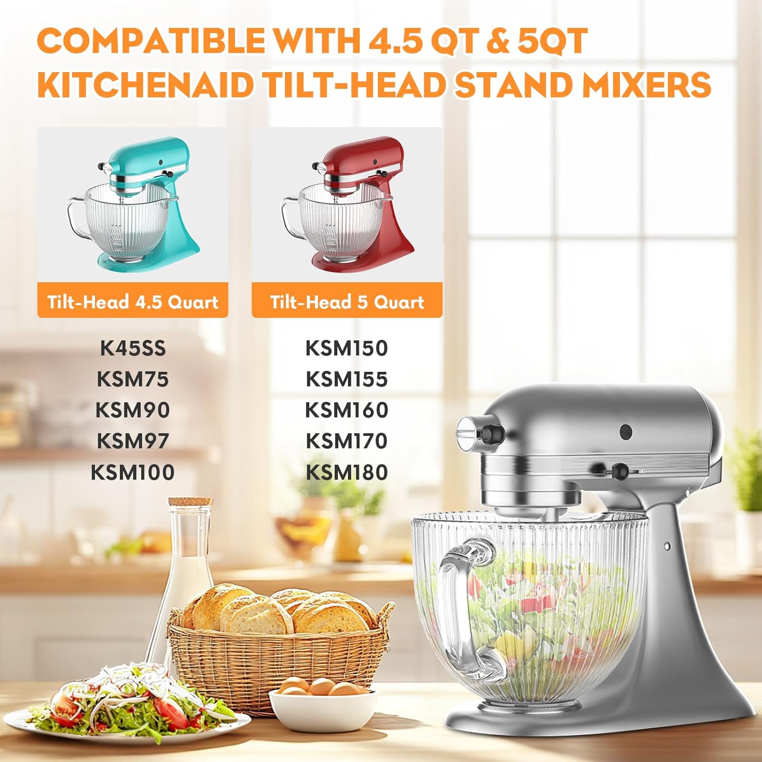 Szklana miska GVODE do miksera – Stand Mixer Bowl recenzja i cena