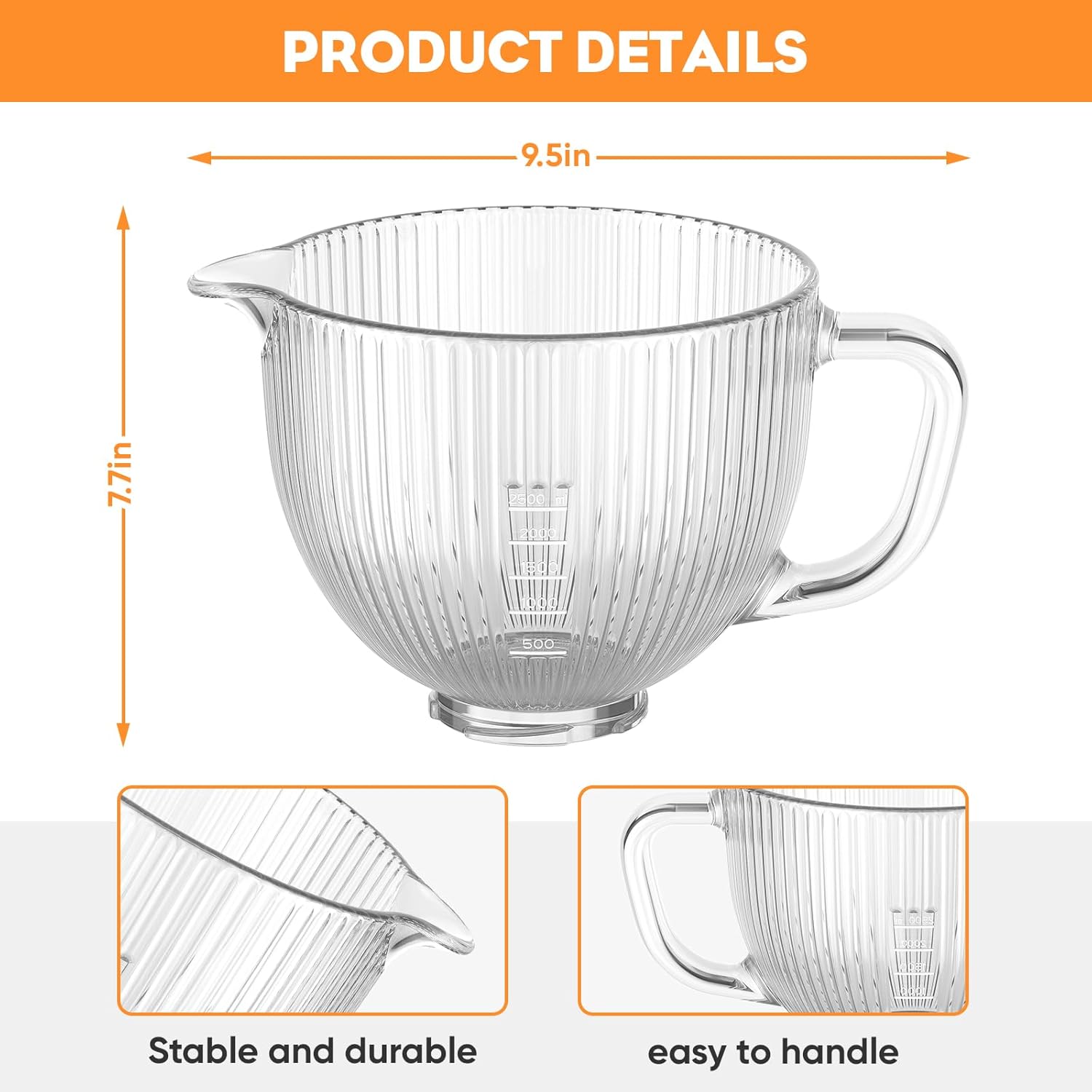 Szklana miska GVODE do miksera – Stand Mixer Bowl recenzja i cena
