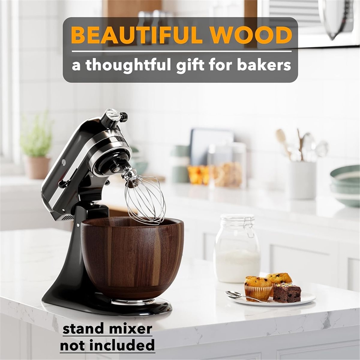 (A25M) Drewniany uchwyt na mis – Stand Mixer Bowl recenzja i cena
