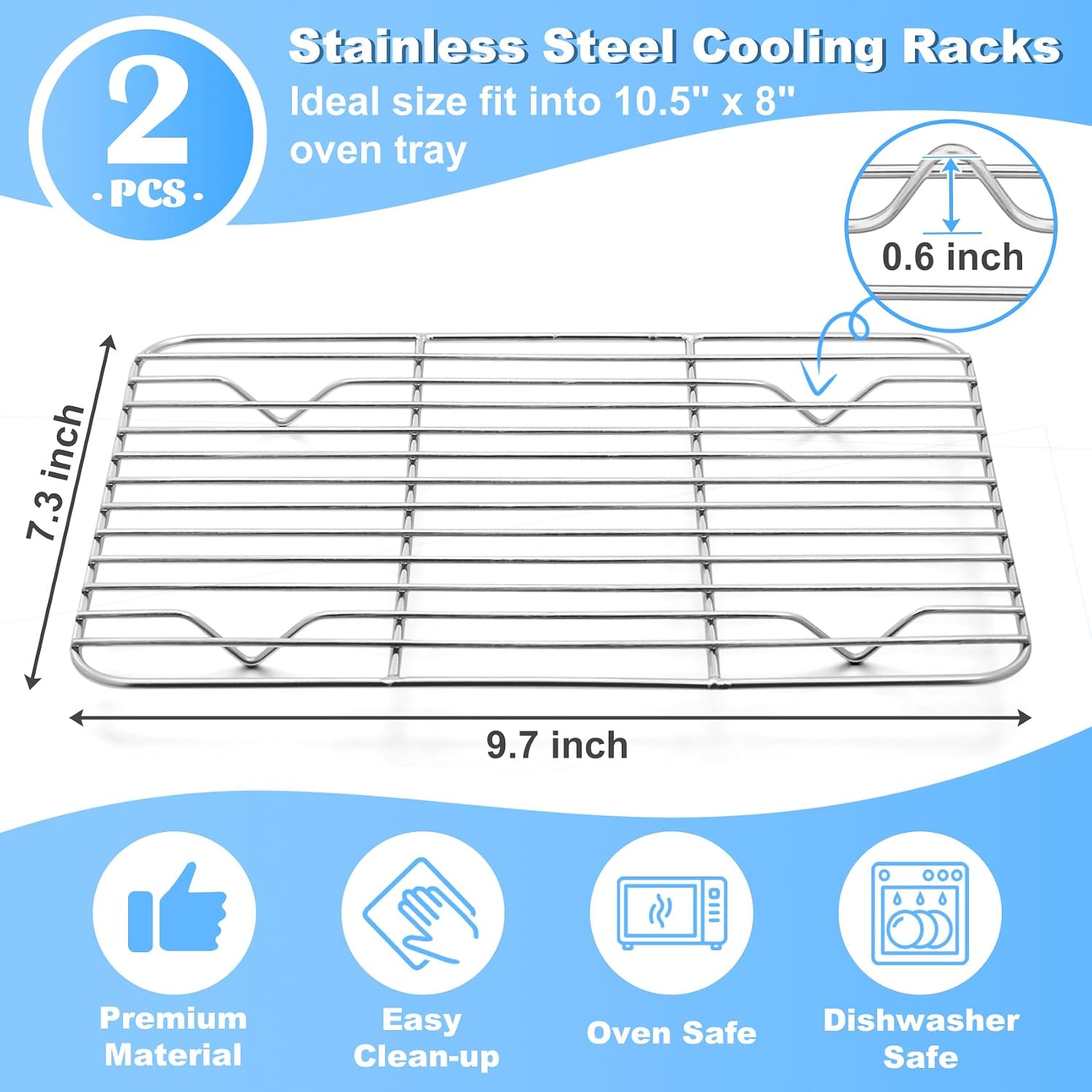 P&P CHEF 9,7' x 7,3' Srebrne s – Cooling Rack Wire recenzja i cena