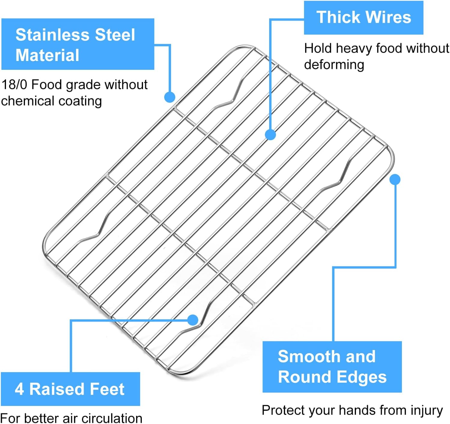 P&P CHEF 9,7' x 7,3' Srebrne s – Cooling Rack Wire recenzja i cena