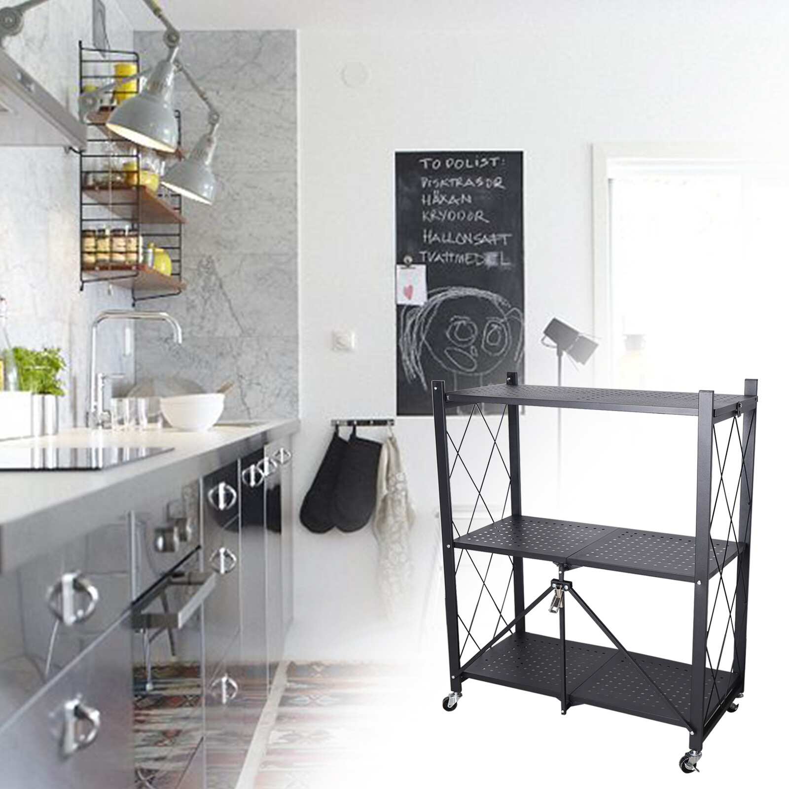 Wózek do przechowywania z 3 po – Kitchen Baking Cart recenzja i cena