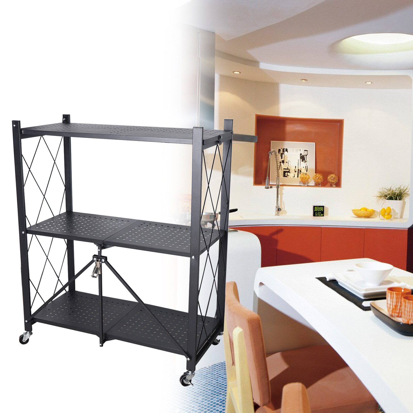 Wózek do przechowywania z 3 po – Kitchen Baking Cart recenzja i cena