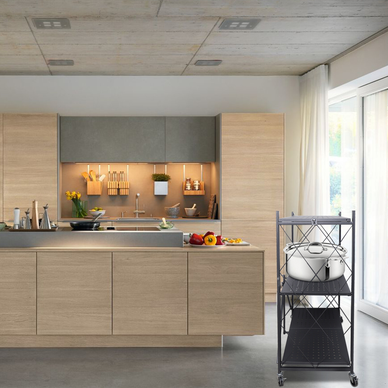 Wózek do przechowywania z 3 po – Kitchen Baking Cart recenzja i cena